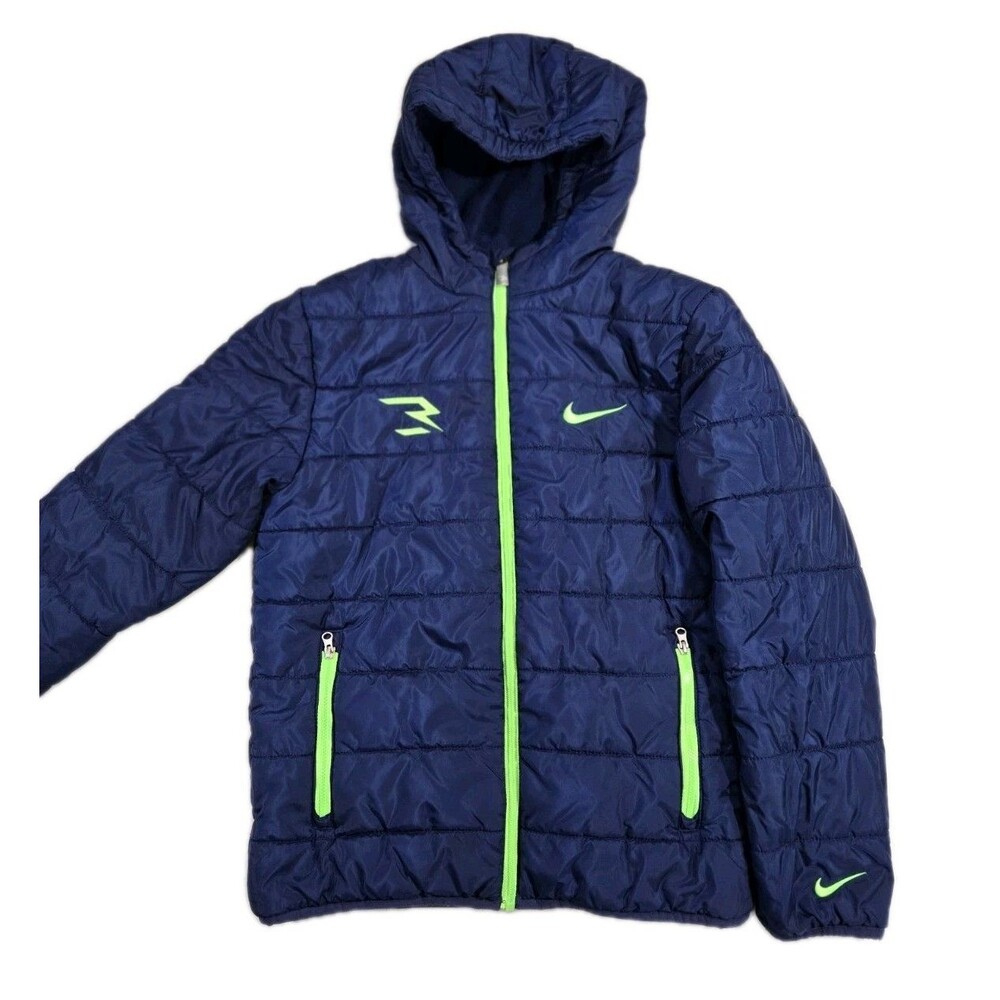 Nike Full Zip Coat Russell Wilson 3Brand Dangeruss Blue Large 12 13 Yrs